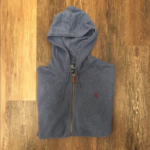 Polo by Ralph Lauren Blue Sweater Hoodie - Picture 1 of 2